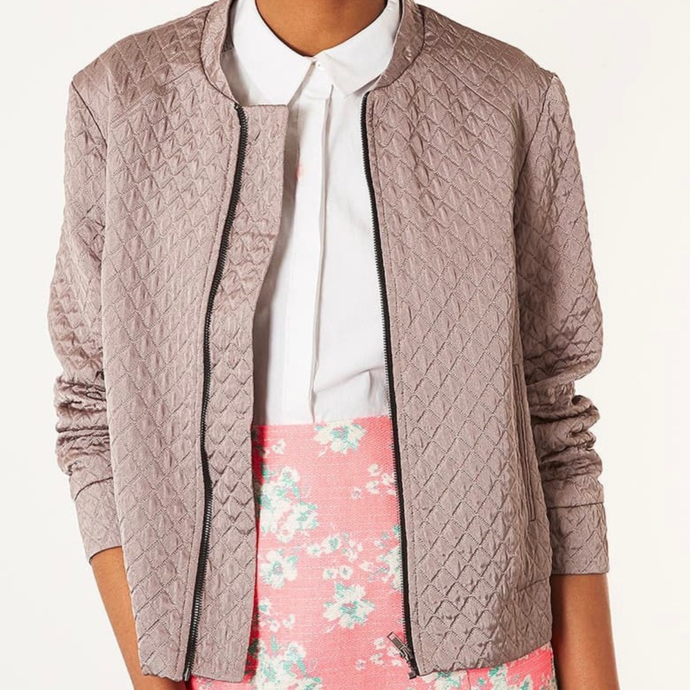 Quilted Topshop Bomber